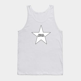 Police Support With Star Tank Top